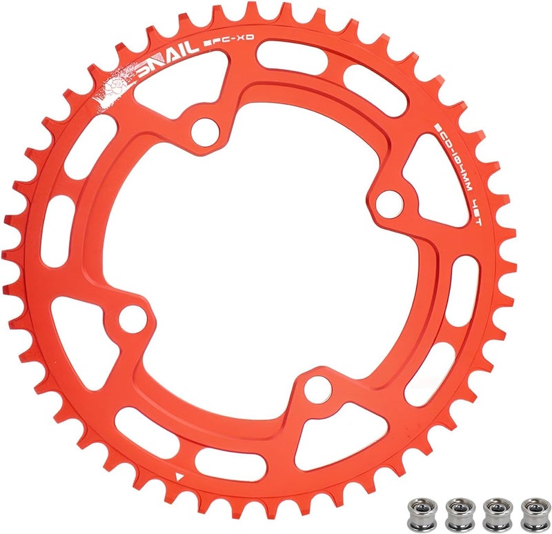 BESNIN Chainring 104 BCD Chainring 30T 32T 34T 36T 38T 40T 42T 44T 46T 48T 50T 52T Narrow Wide Tooth Round Chainring for 7/8/9/10/11/12 Speed MTB BMX Road Bike - Image 1